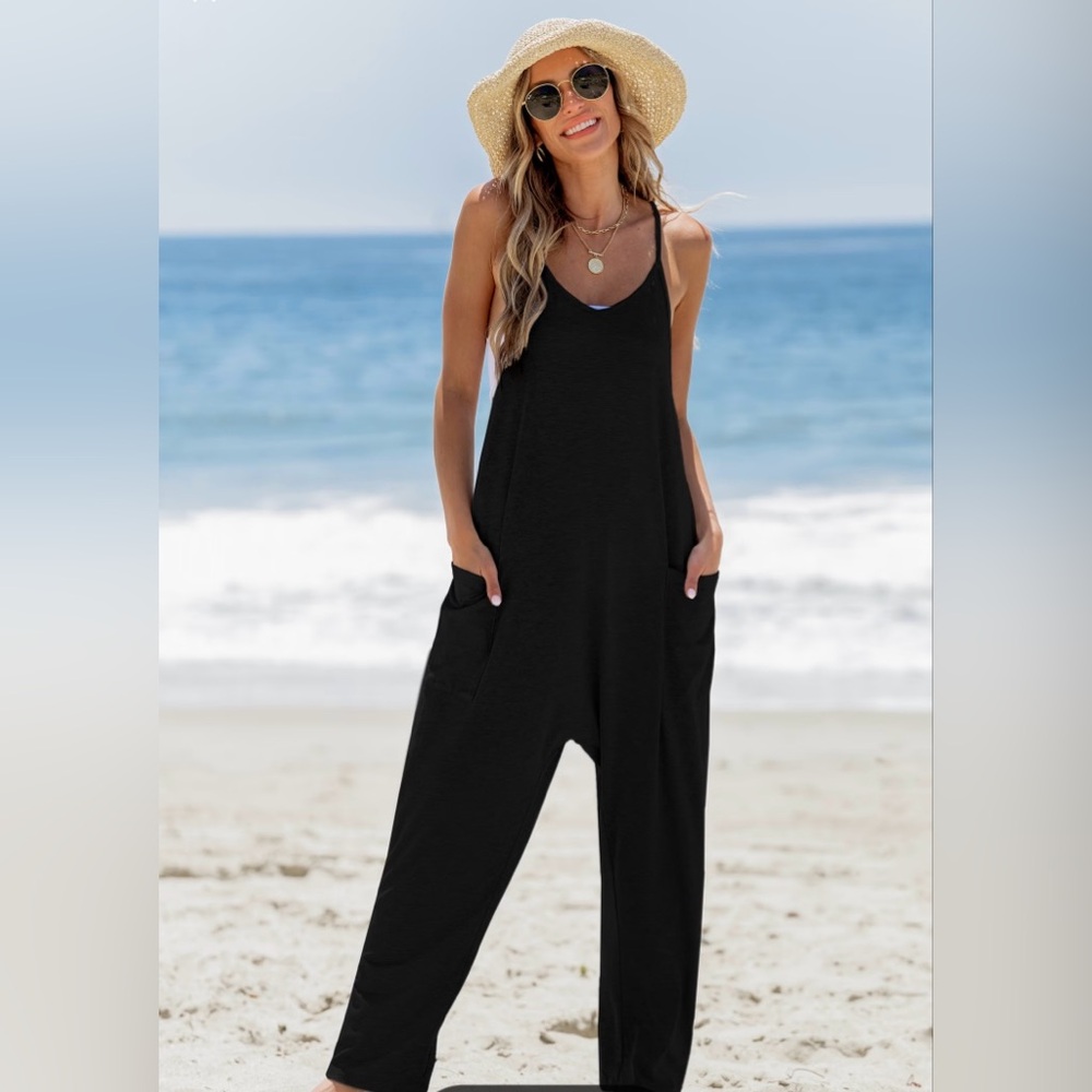 Cupshe black jumpsuit
